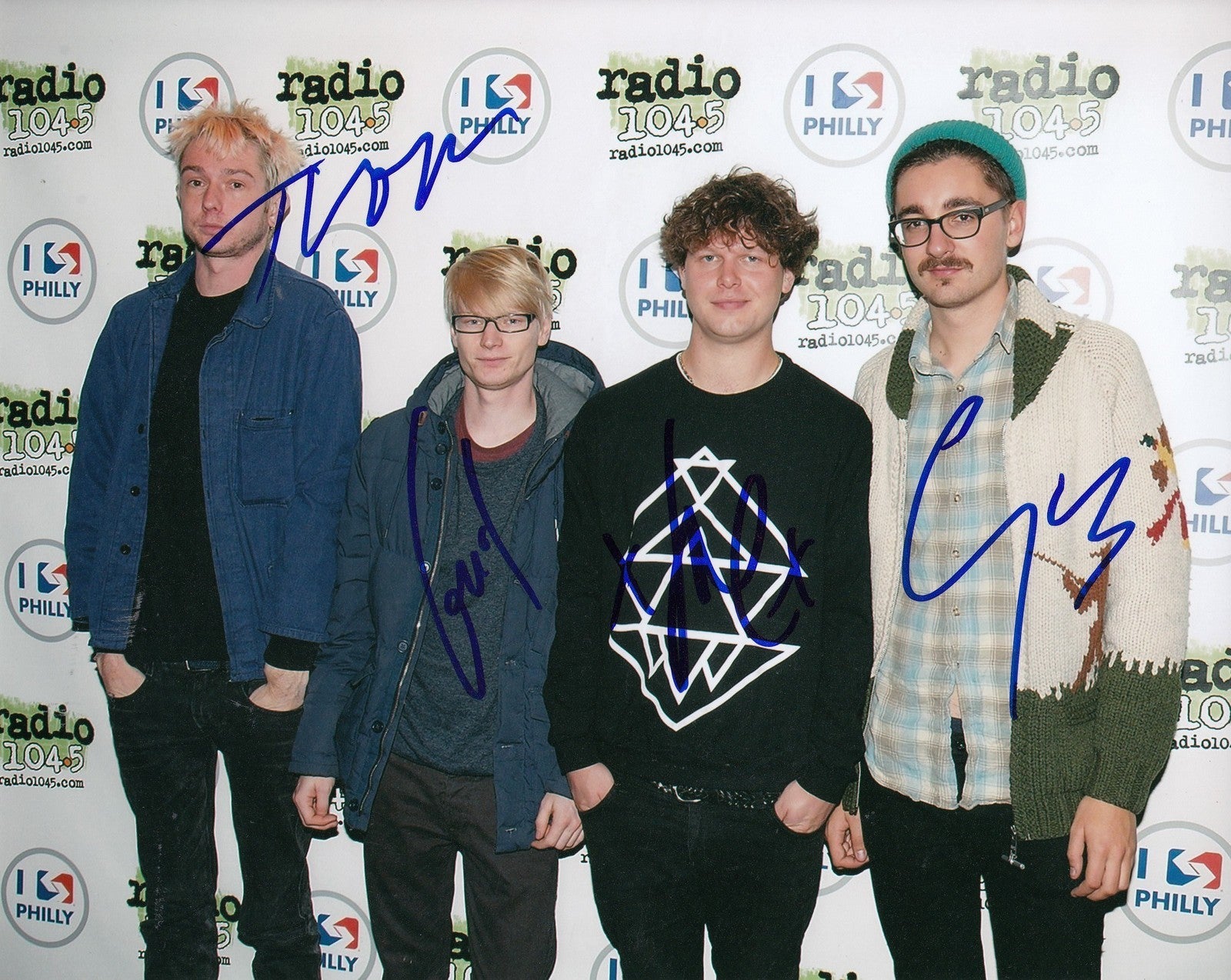 ALT-J Group Signed 8x10 Photo w/COA *An Awesome Wave* BREEZEBLOCKS #2