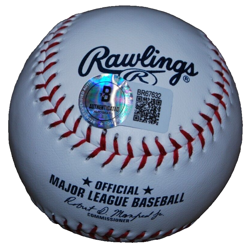 JAMES TRIANTOS signed (CHICAGO CUBS) MLB logo baseball BECKETT BR67632
