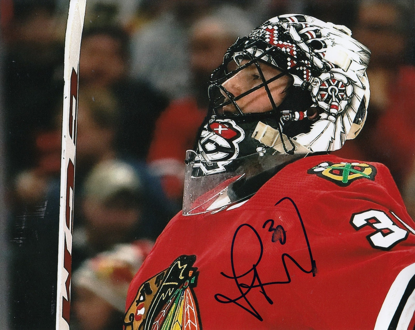 JEFF GLASS signed (CHICAGO BLACKHAWKS) autograph HOCKEY 8X10 photo W/COA #4