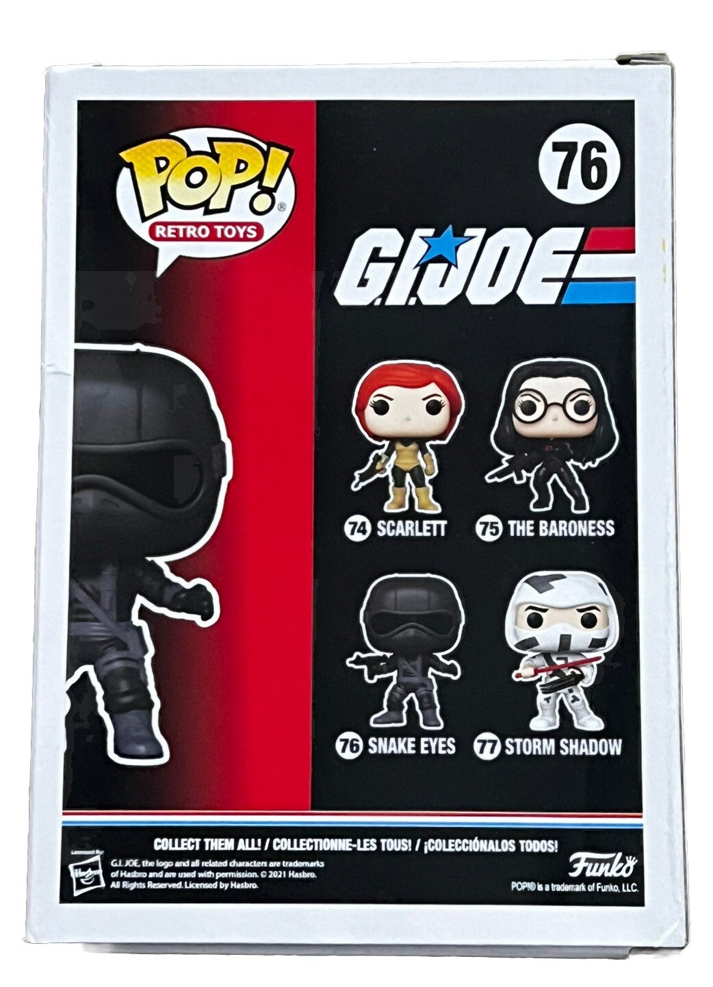 RAY PARK signed (GI JOE) Snake Eyes #76 Funko Pop #450 PSA/DNA AO73824
