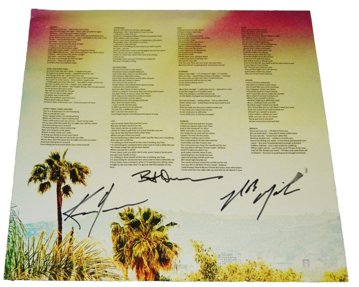 KEANU REEVES signed (DOGSTAR) Music Album Record LP Sheet BECKETT BAS AC76528