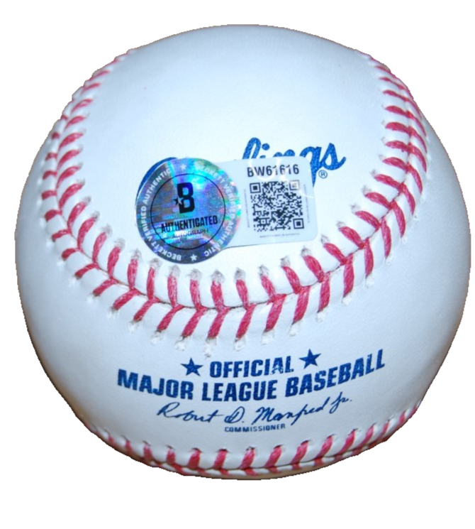 KERRY WOOD signed (CHICAGO CUBS) OML Major League baseball BECKETT BAS BW61616