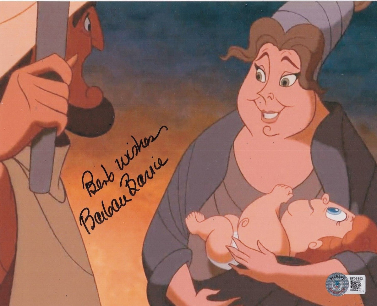 BARBARA BARRIE signed (HERCULES) Alcmene Movie 8X10 photo BECKETT BAS BF09393