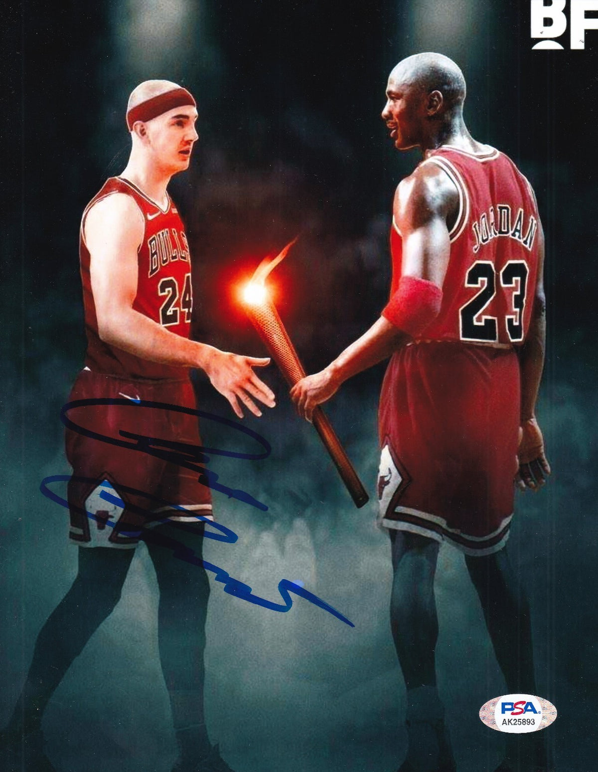 ALEX CARUSO signed (CHICAGO BULLS) Basketball 8X10 photo PSA/DNA AK25893