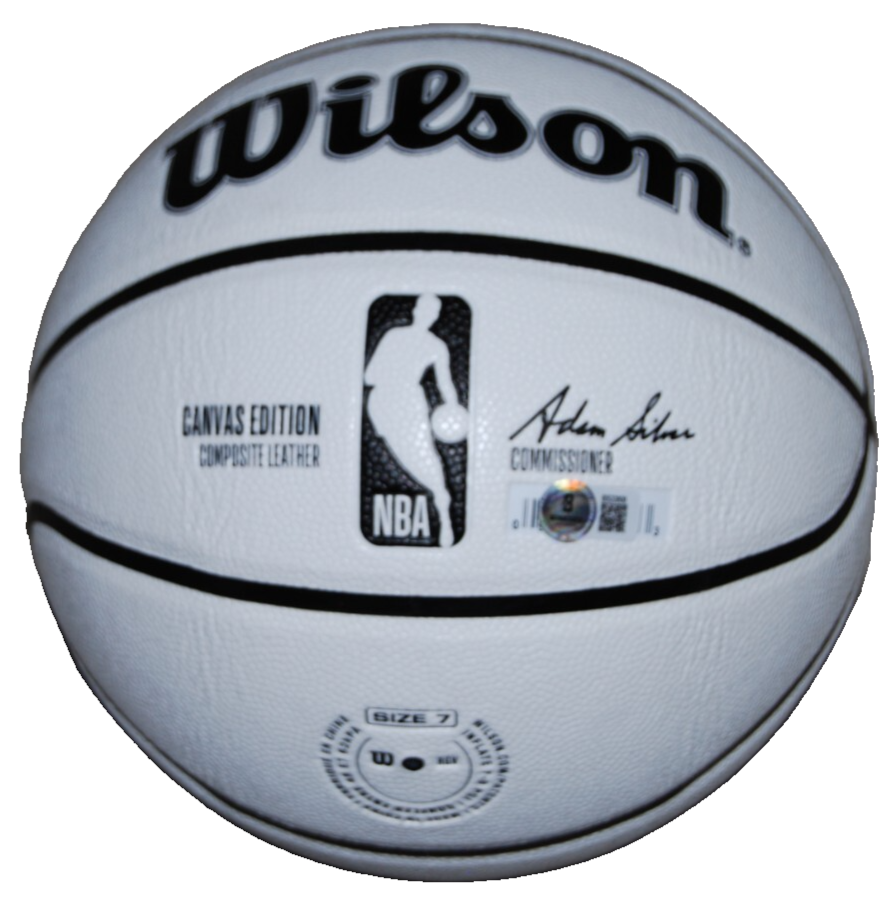 THOMAS SORBER signed Wilson NBA basketball (GEORGETOWN HOYAS) 2025 DRAFT BECKETT