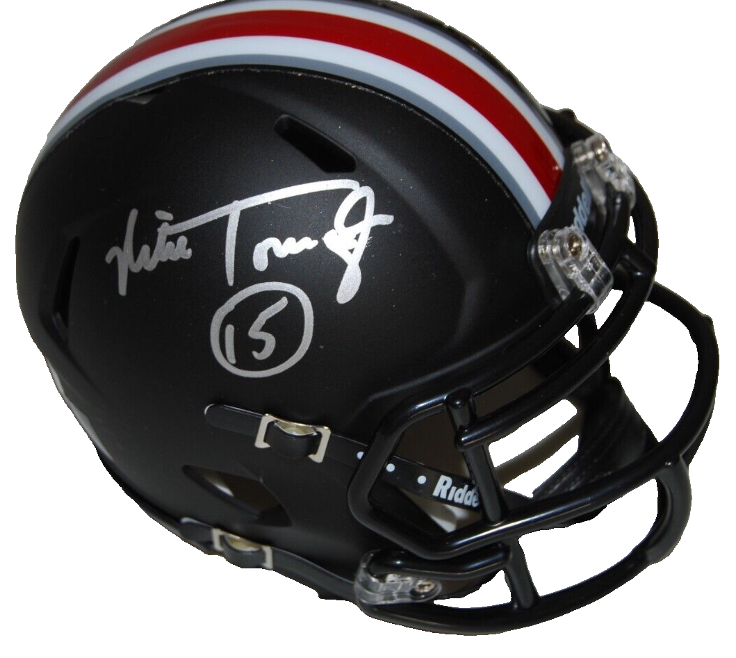 MIKE TOMCZAK signed (OHIO STATE BUCKEYES) mini football helmet BECKETT BP30747