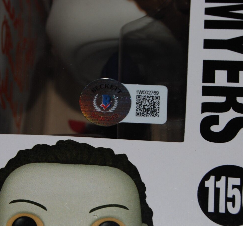 NICK CASTLE & TOMMY LEE WALLACE signed (HALLOWEEN) Funko pop #1156 BAS 1W002764