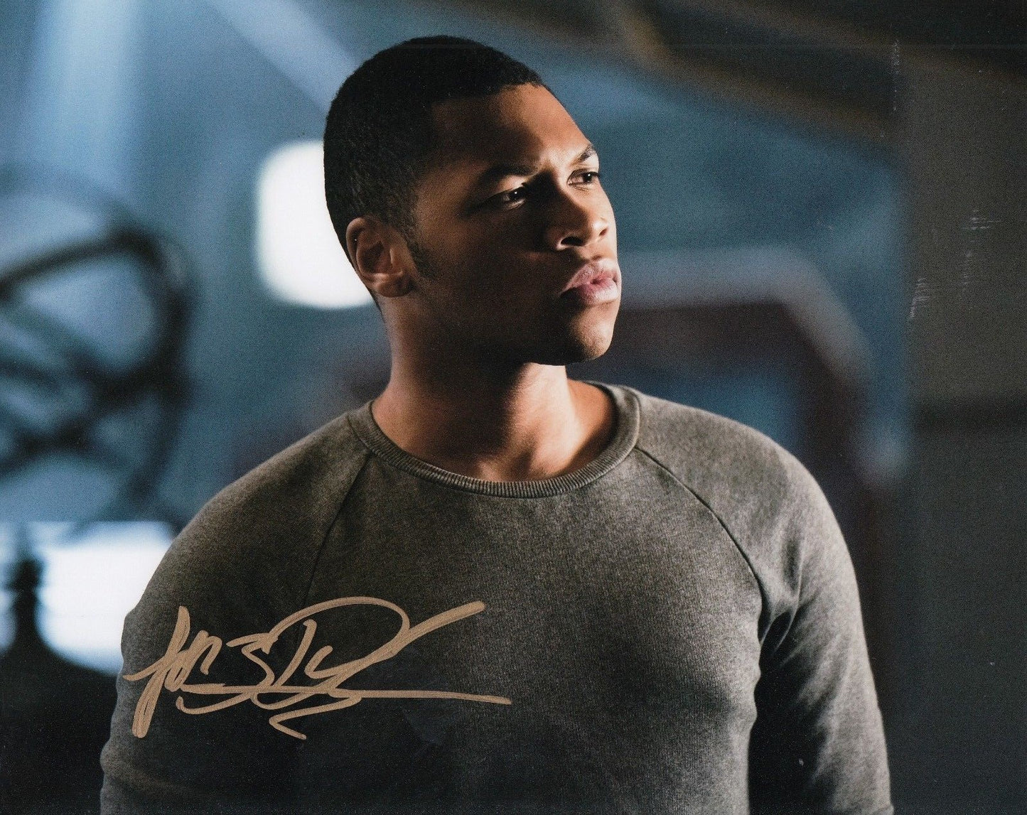 FRANZ DRAMEH signed (LEGENDS OF TOMORROW) *FIRESTORM* 8X10 photo "PROOF" W/COA D