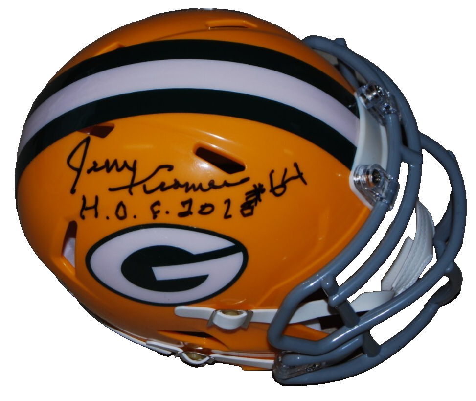 JERRY KRAMER signed (GREEN BAY PACKERS) mini football helmet BECKETT BAS BS38093