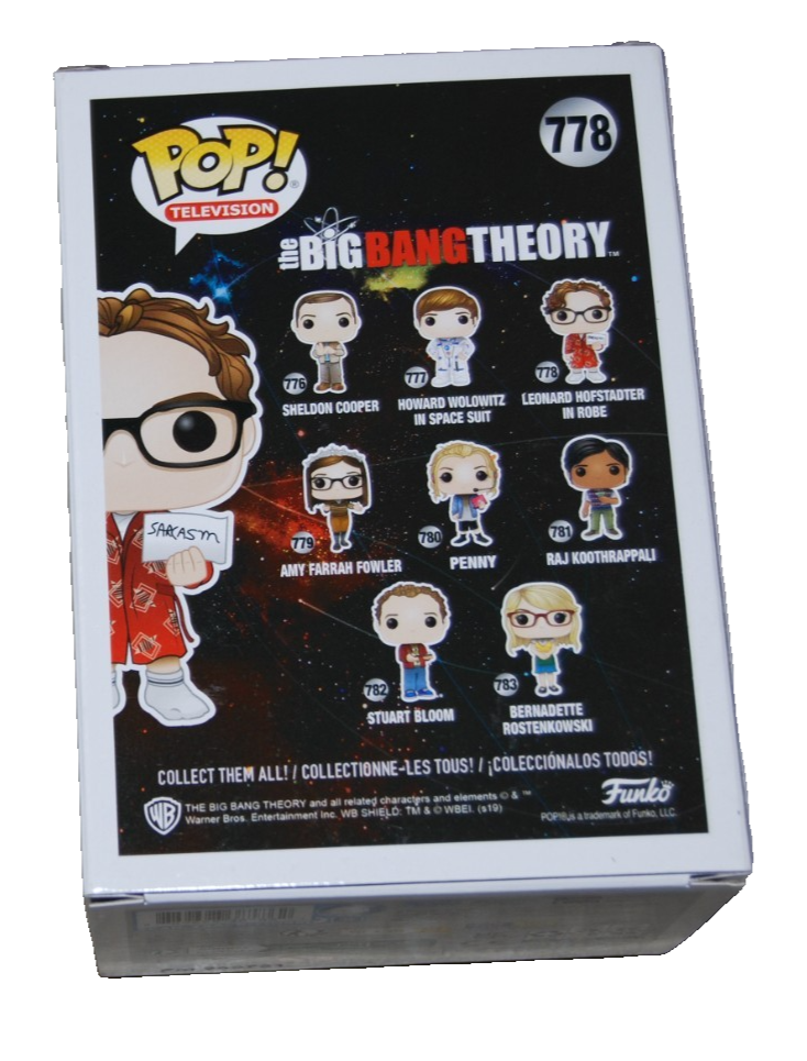 JOHNNY GALECKI signed (BIG BANG THEORY) Leonard #778 Funko Pop #BECKETT BU41140