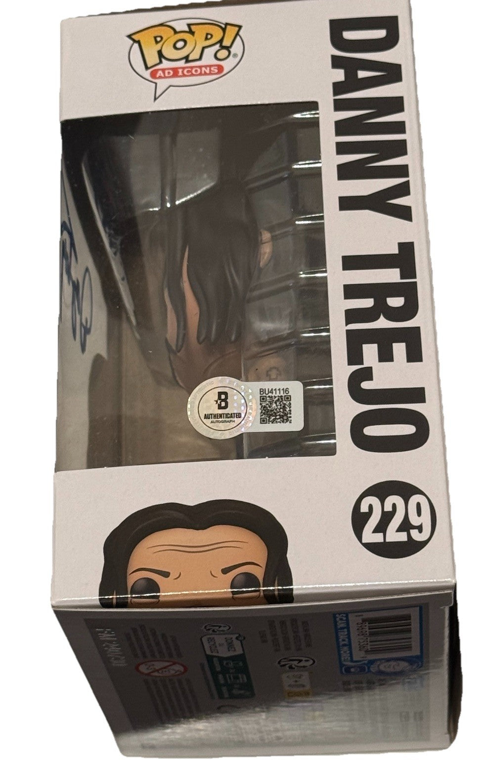 DANNY TREJO signed (POP AD ICONS) autographed #229 Funko Pop BECKETT BAS BU41116