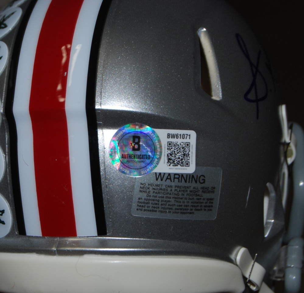 SONNY STYLES signed (OHIO STATE BUCKEYES) Mini football helmet BECKETT BW61071