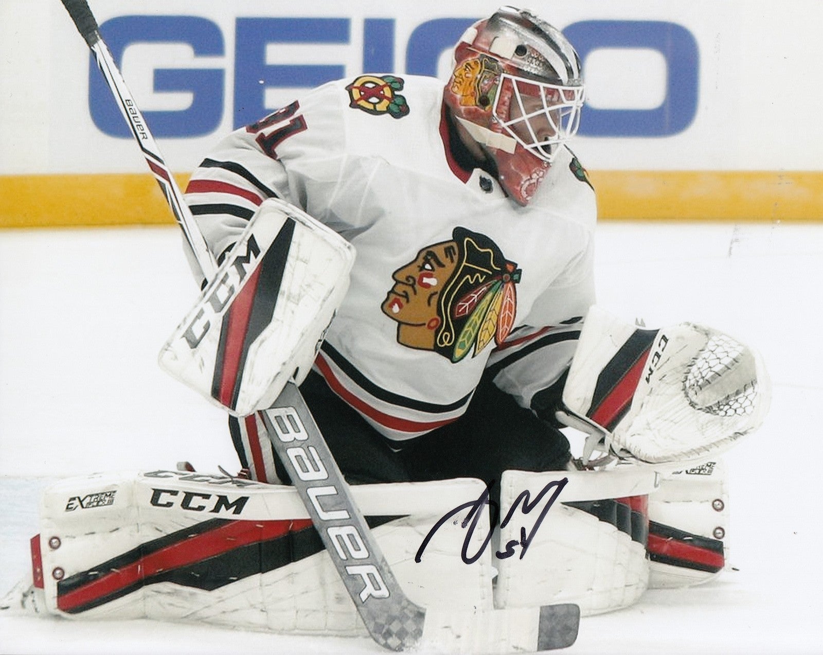 ANTON FORSBERG signed (CHICAGO BLACKHAWKS) autograph HOCKEY 8X10 photo W/COA #3