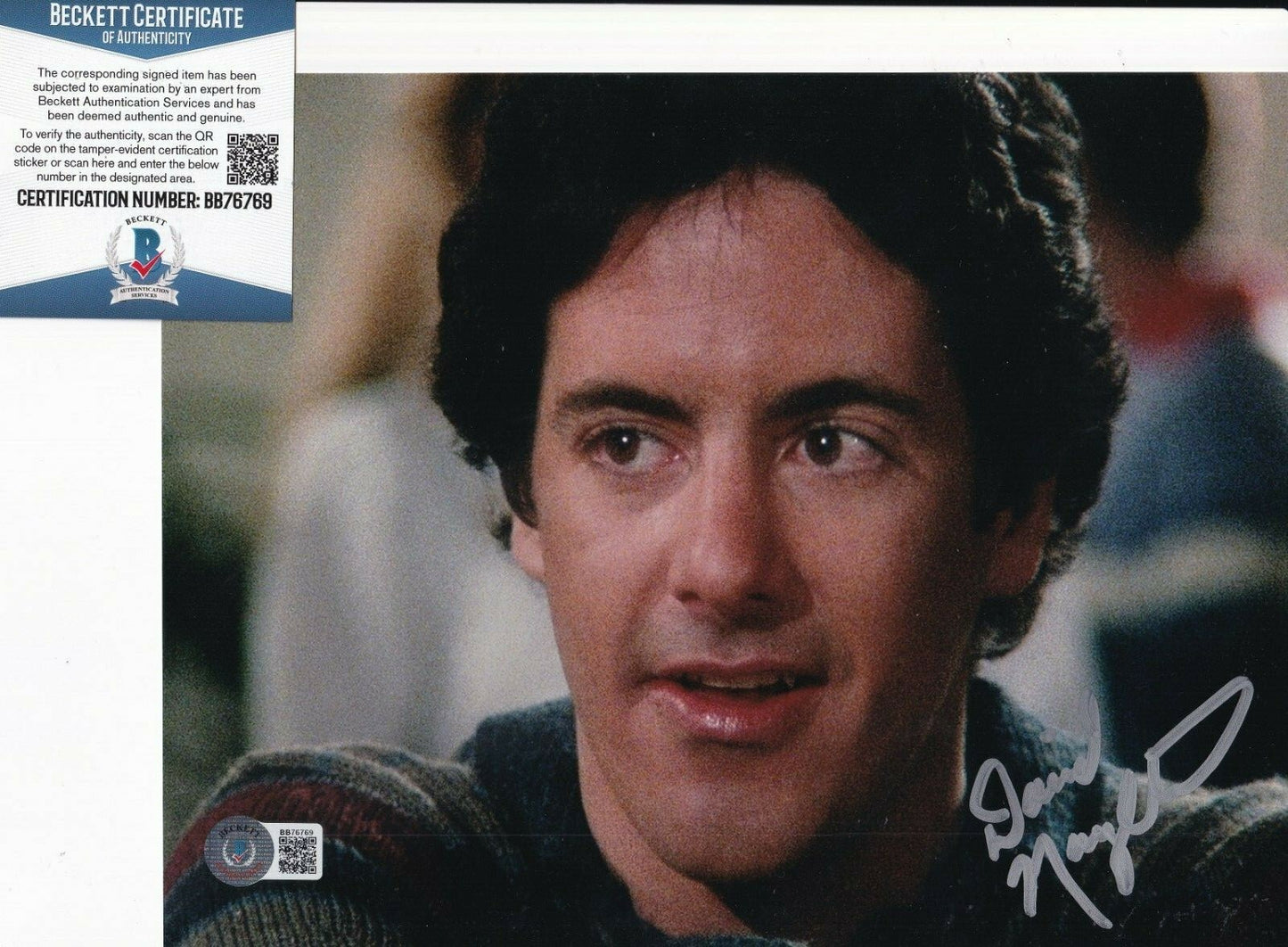 DAVID NAUGHTON signed (AN AMERICAN WEREWOLF IN LONDON) 8X10 BECKETT BAS BD76769
