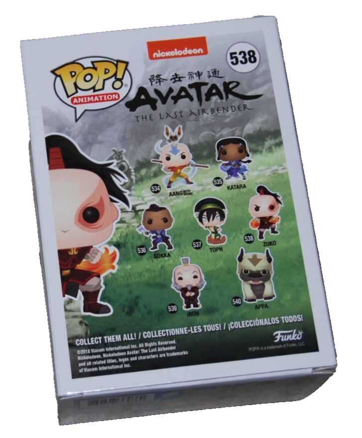 DANTE BASCO signed (THE LAST AIRBENDER) Zuko #538 Funko Pop BECKETT BU41114