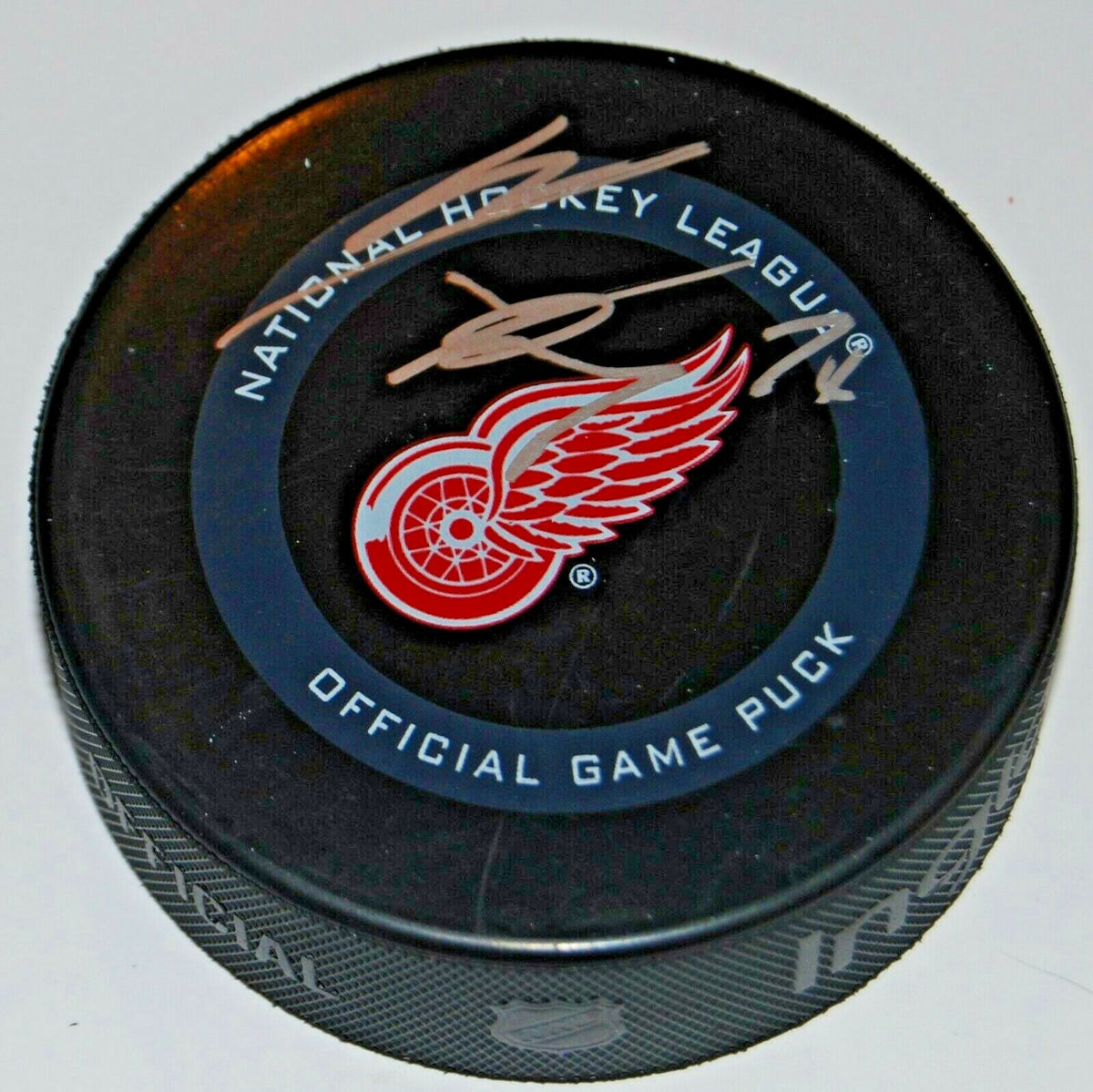 MADISON BOWEY signed (DETROIT RED WINGS) NHL Official Game hockey puck W/COA 