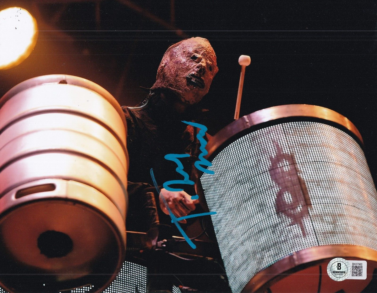 MICHAEL PFAFF signed (SLIPKNOT) Tortilla Man music 8X10 photo BECKETT BN37960