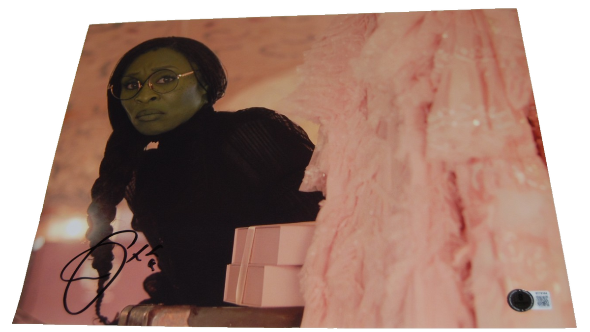 CYNTHIA ERIVO signed (WICKED) Elphaba movie 11X14 photo BECKETT BAS BT78164
