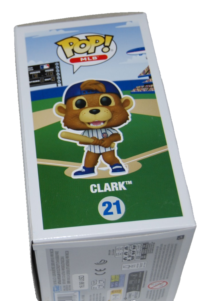 PAT HUGHES & RON COOMER signed (CLARK) CUBS Funko Pop #21 BECKETT BY085884