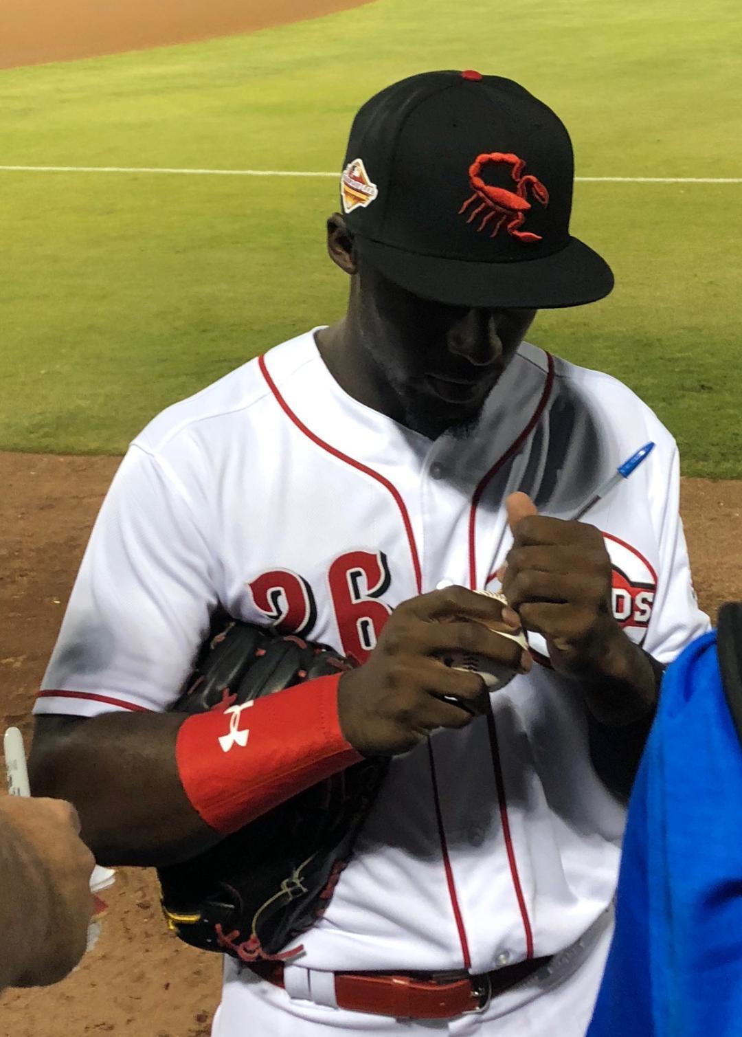 TAYLOR TRAMMELL signed ML 2018 FUTURES baseball (CINCINNATI REDS) W/COA *PROOF*