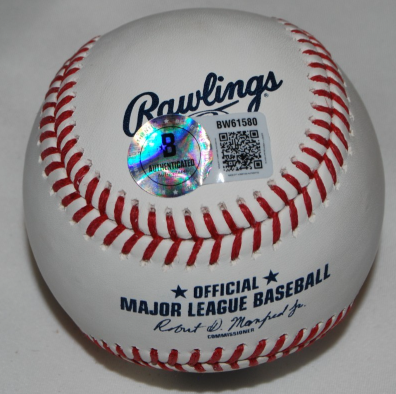 JOE MADDON signed (CHICAGO CUBS) Logo Major League baseball BECKETT BAS BW61580