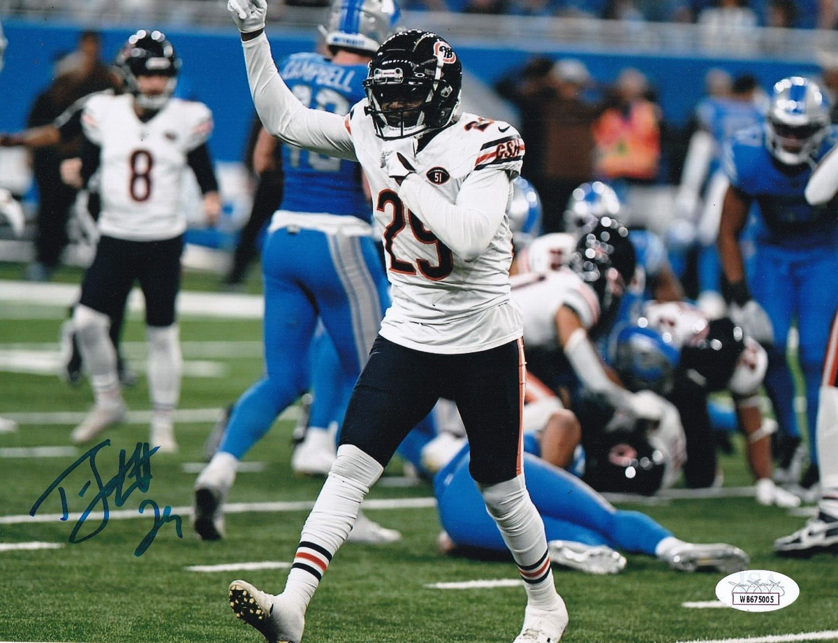 TYRIQUE STEVENSON signed (CHICAGO BEARS) Football 8X10 photo JSA WB675005