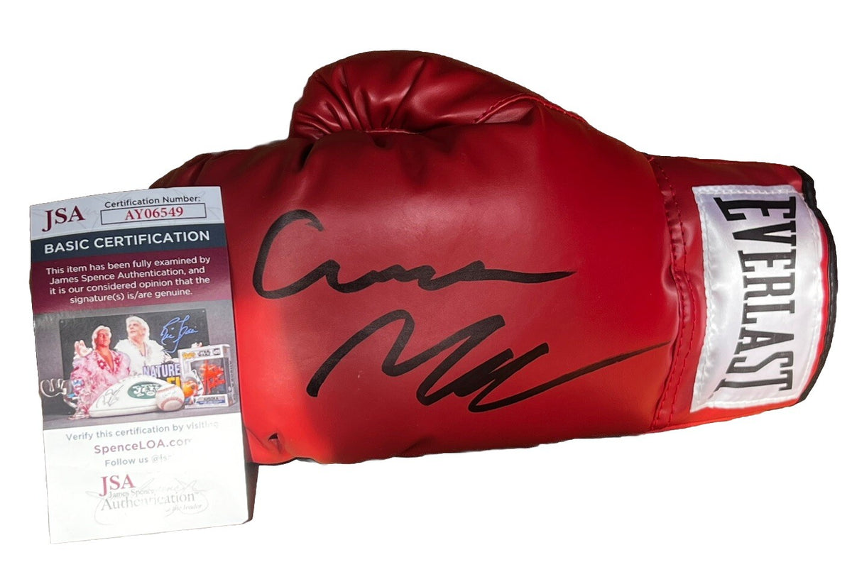 CURMEL MOTON signed (Super Featherweight) Everlast Boxing glove JSA AY06549