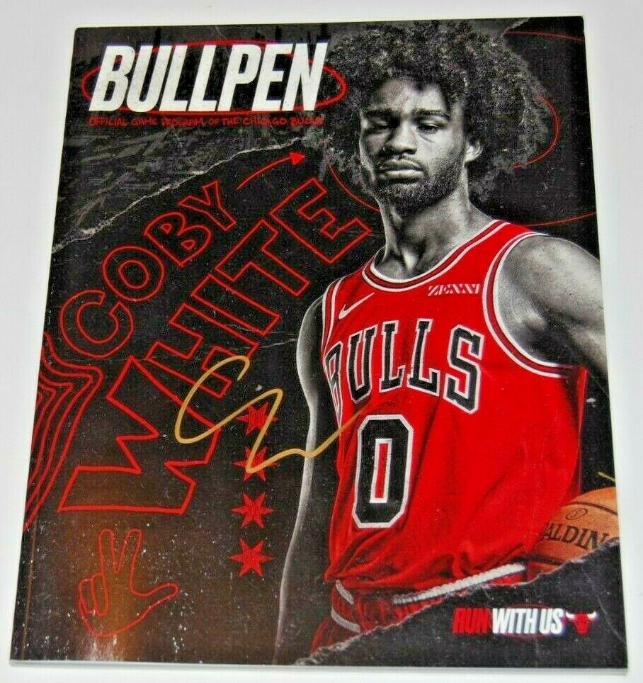 COBY WHITE signed (CHICAGO BULLS) RC Run With Us Official game program W/COA #0 