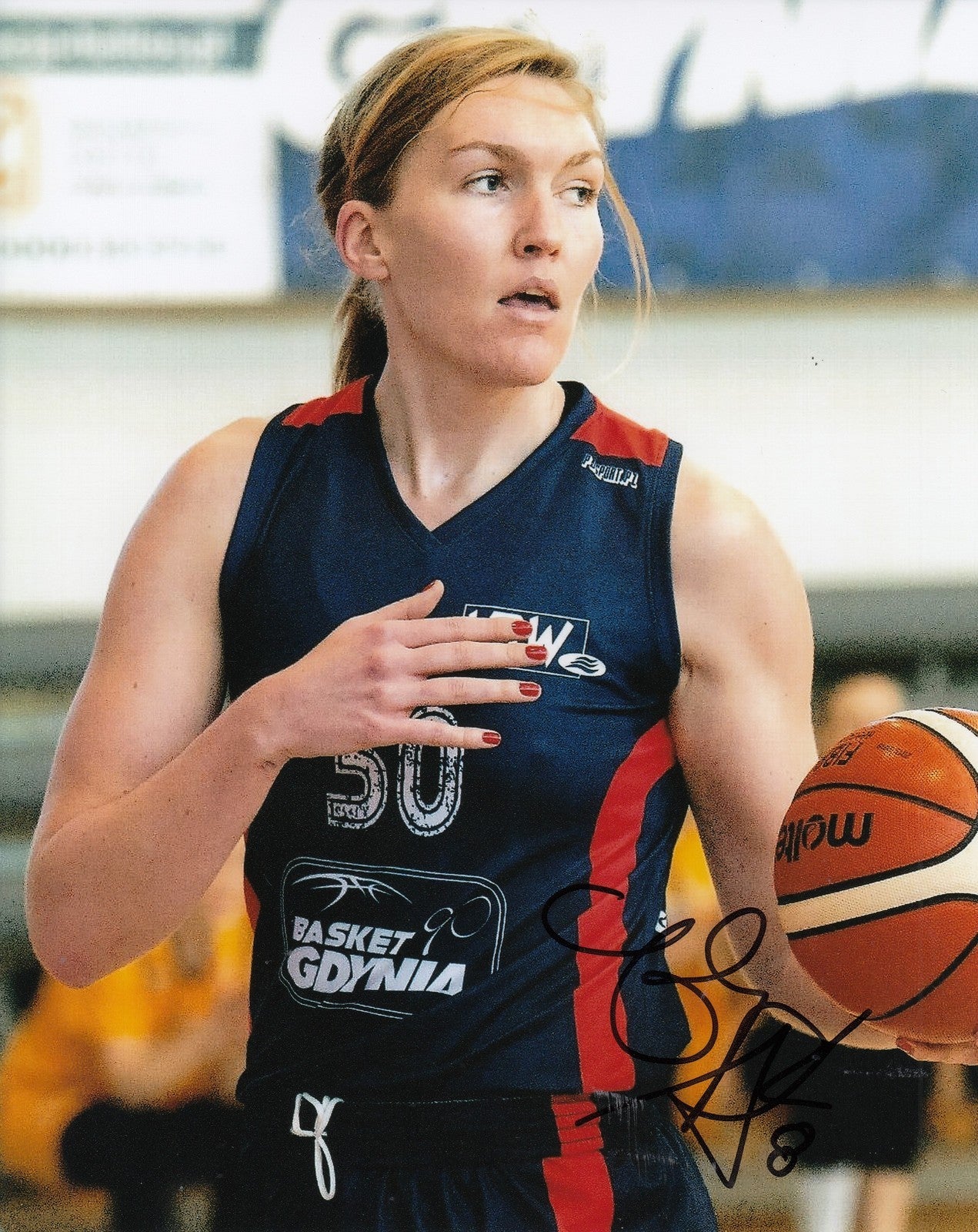 CAROLYN SWORDS signed (LAS VEGAS ACES) WNBA *SAN ANTONIO STARS*  8X10 W/COA