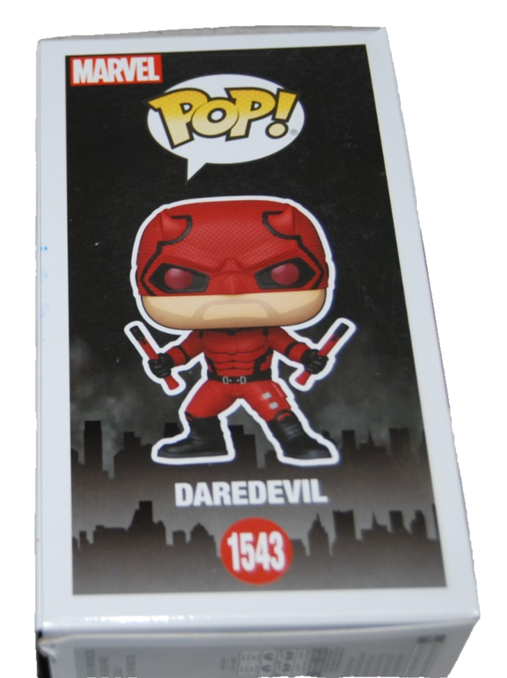 CHARLIE COX signed (DAREDEVIL) Born Again Funko Pop #1543 BECKETT BY085868