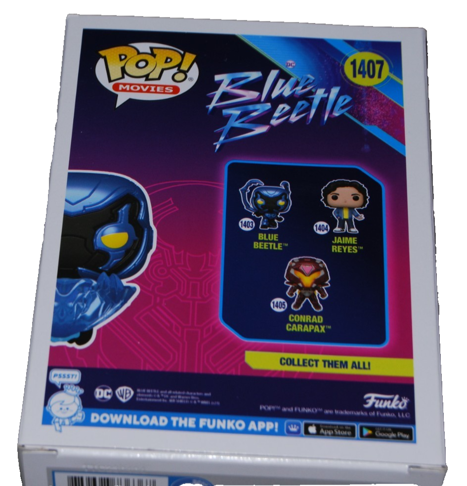 XOLO MARIDUENA signed (BLUE BEETLE) #1407 Glows Funko Pop BECKETT BAS BV13308