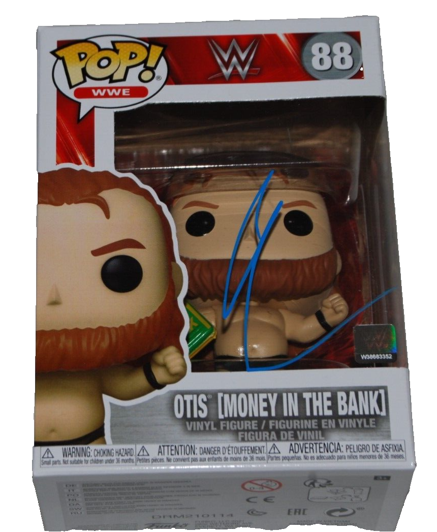OTIS signed (WWE) Funko Pop Wrestling Money in the Bank #88 BECKETT BAS BP30266