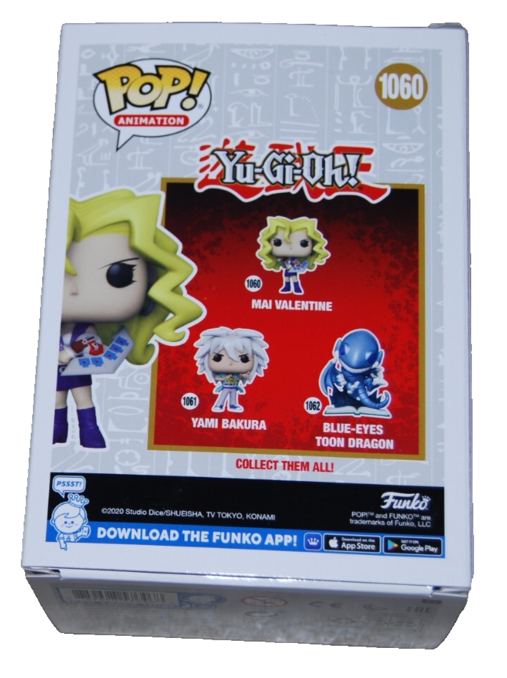 ERICA SCHROEDER signed (YU-GI-OH) Mai Valentine Funko pop #1060 BECKETT BS38060