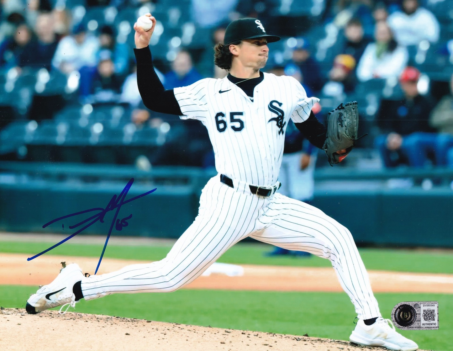 DAVIS MARTIN signed (CHICAGO WHITE SOX) baseball 8X10 photo BECKETT BY085545