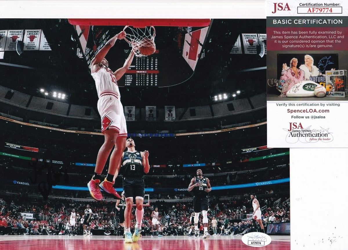TONY BRADLEY signed (CHICAGO BULLS) basketball 8X10 photo JSA COA AF79774
