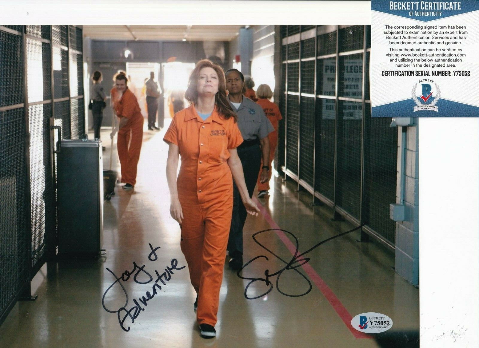 SUSAN SARANDON signed (THAT'S MY BOY) Mary McGarricle 8X10 photo BECKETT Y75052