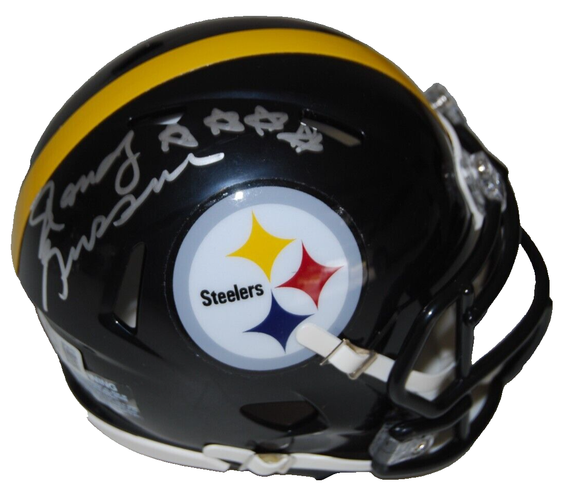 RANDY GROSSMAN signed (PITTSBURGH STEELERS) mini football helmet BECKETT BP30757