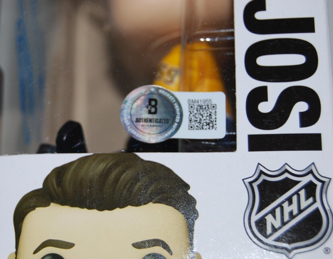 ROMAN JOSI signed (NASHVILLE PREDATORS) Hocky #09 Funko Pop BECKETT BM41955