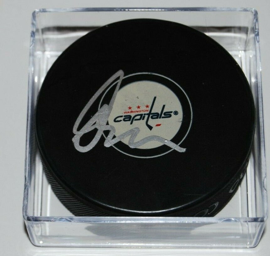 DAVE TIPPETT signed (WASHINGTON CAPITALS) autographed HOCKEY Puck W/COA 