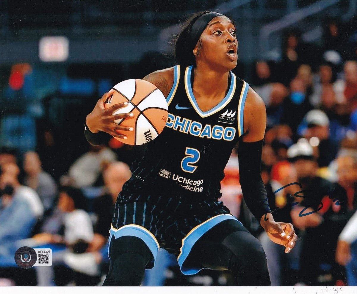 KAYLEAH COPPER signed (CHICAGO SKY) WNBA basketball 8X10 photo BECKETT BF81396