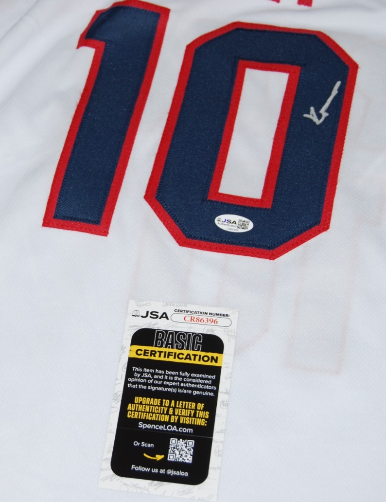 KOA PEAT signed (ARIZONA WILDCATS) White custom basketball jersey JSA CR86396