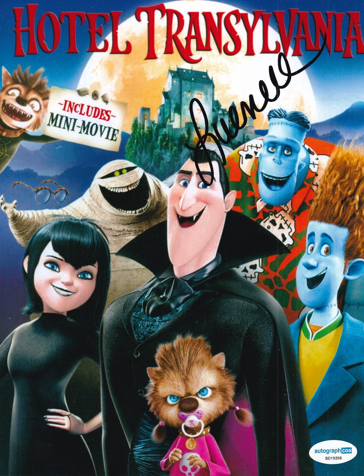 LUENELL signed (HOTEL TRANSYLVANIA) Movie 8X10 photo ACOA SD19208