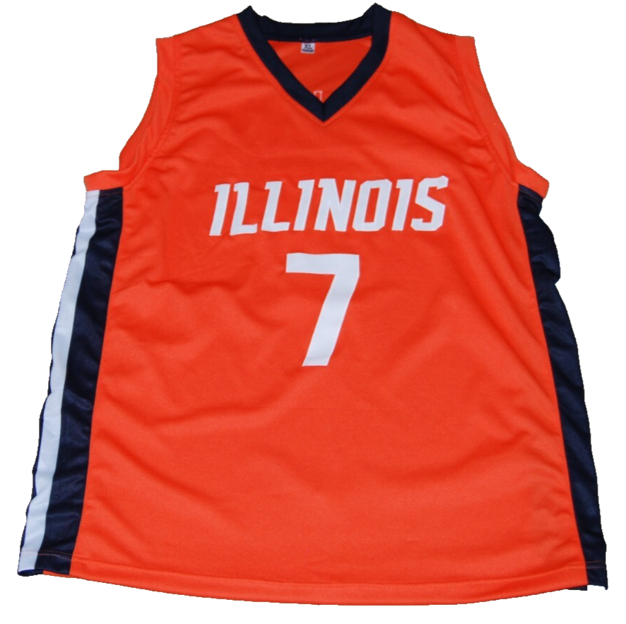 WILL RILEY signed (ILLINOIS FIGHTING ILLINI) basketball jersey BECKETT BS22731