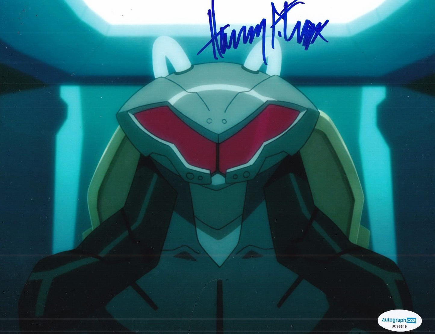 HARRY LENNIX signed (JUSTICE LEAGUE) Black Manta 8X10 photo ACOA SC98619