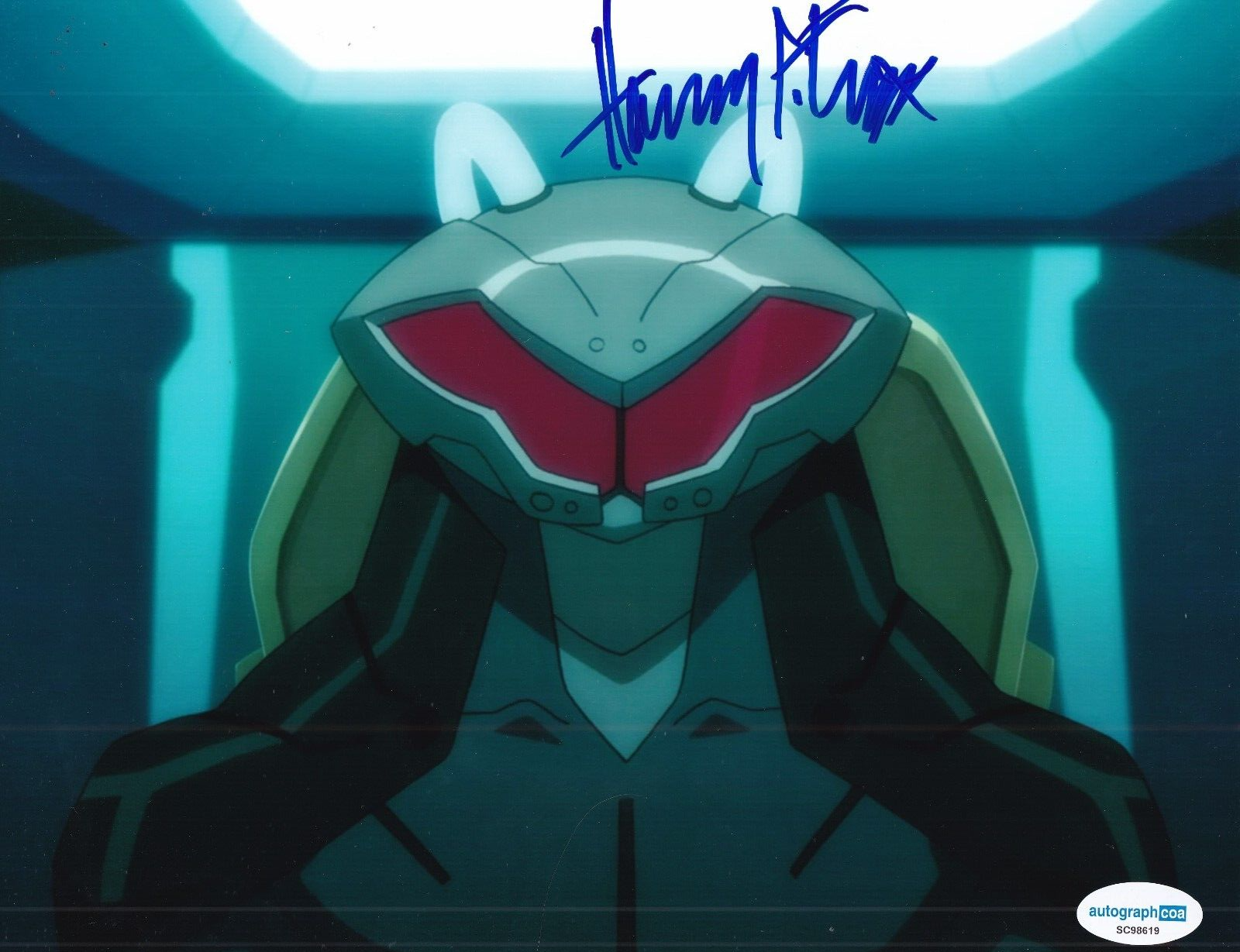 HARRY LENNIX signed (JUSTICE LEAGUE) Black Manta 8X10 photo ACOA SC98619