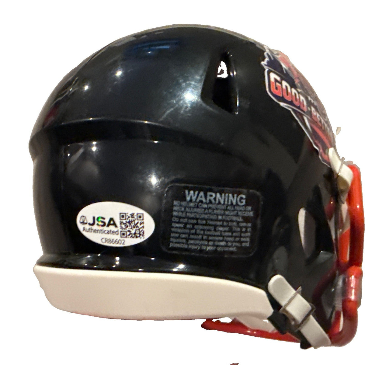 DAYO OBEYINGBO signed (CHICAGO BEARS) Good Better Best Mini helmet JSA CR86602