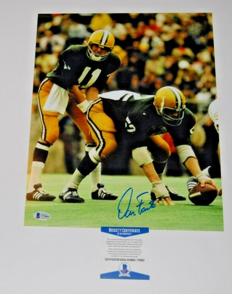 DAN FOUTS signed (OREGON DUCKS) autographed football 11X14 photo BECKETT BAS 