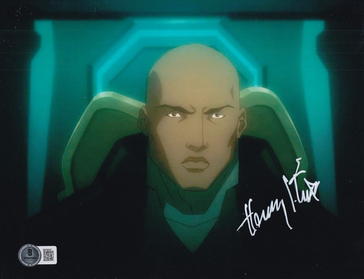 HARRY LENNIX signed (JUSTICE LEAGUE) Black Manta 8X10 photo BECKETT BM39087