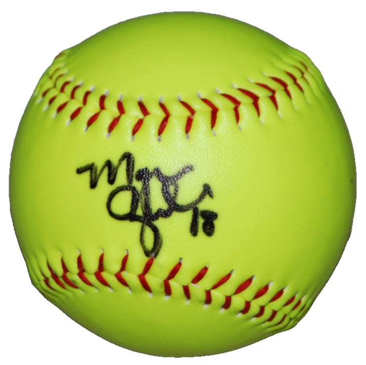 MORGAN ZERKLE signed (BANDITS) MARSHALL USA Softball 11" BECKETT BAS BV11365