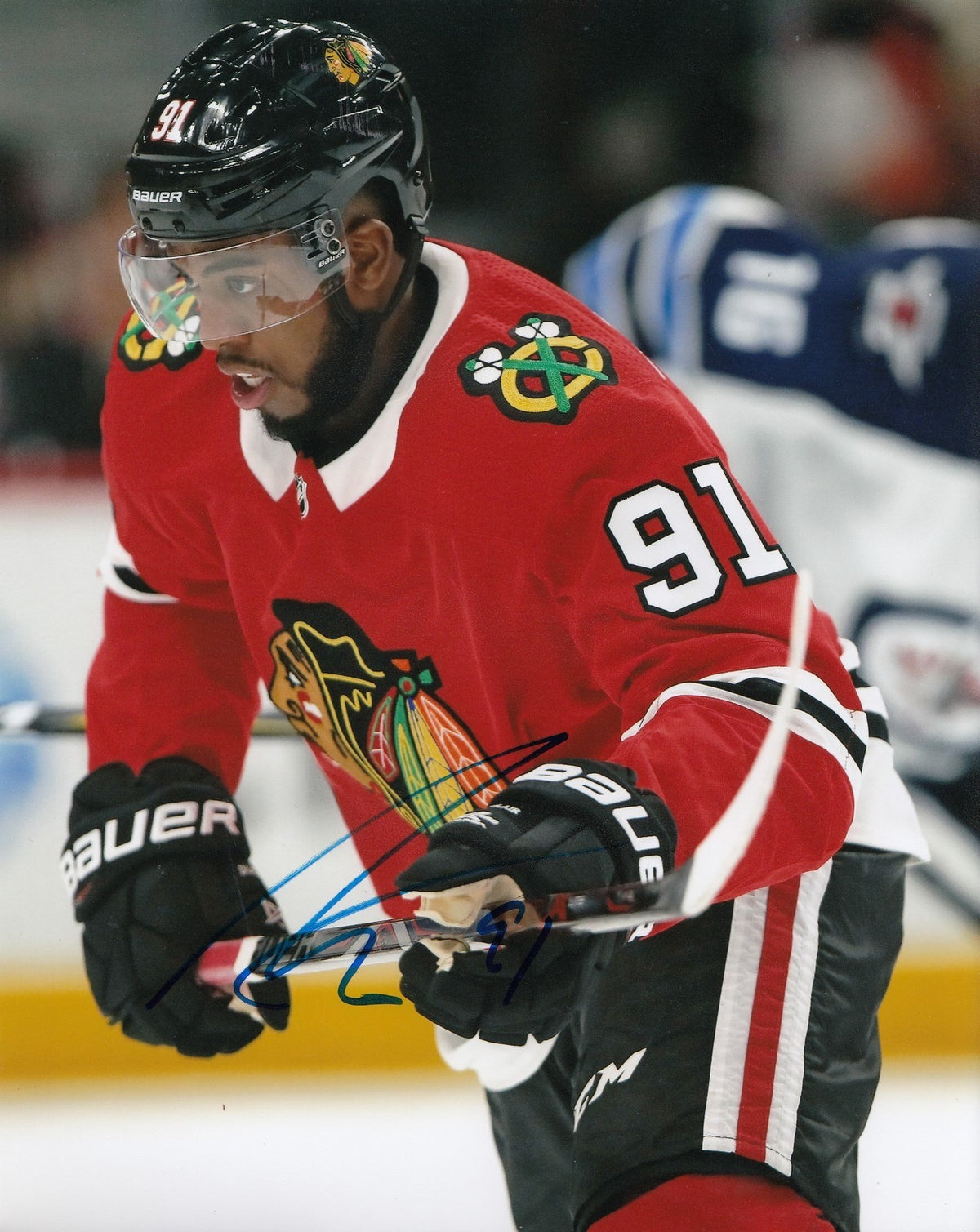 ANTHONY DUCLAIR signed (CHICAGO BLACKHAWKS) autograph HOCKEY 8X10 photo W/COA #2
